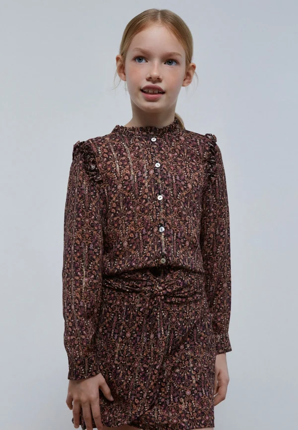 scalperscompany Blusa Print Volante-Niños Camisas