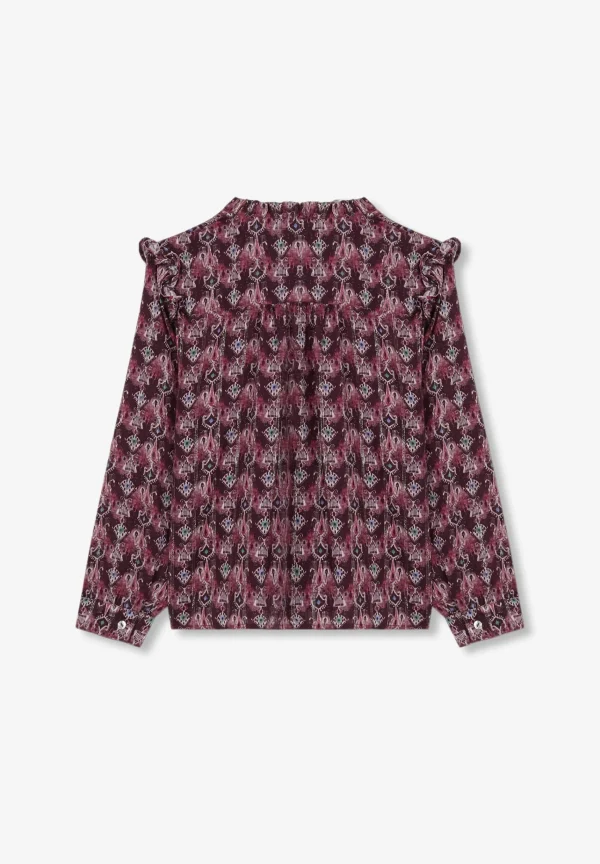 scalperscompany Blusa Print Volante-Niños Camisas
