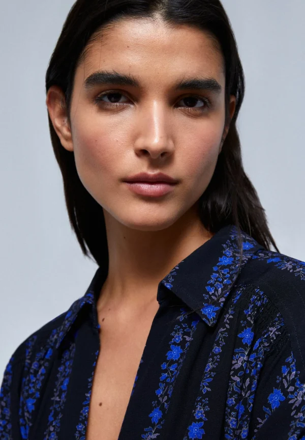 scalperscompany Blusa Rayas Flores-Mujer Total Look