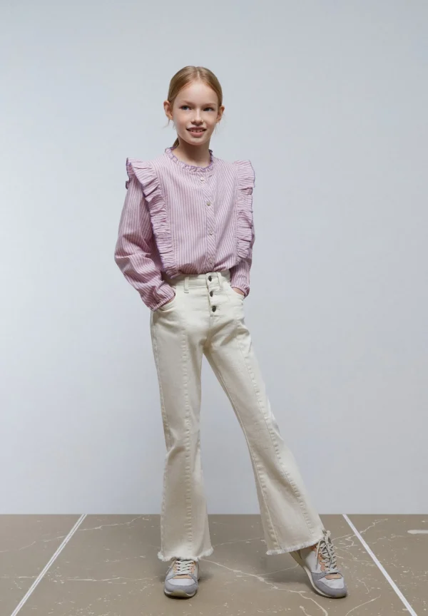 scalperscompany Blusa Rayas Volantes-Niños Camisas