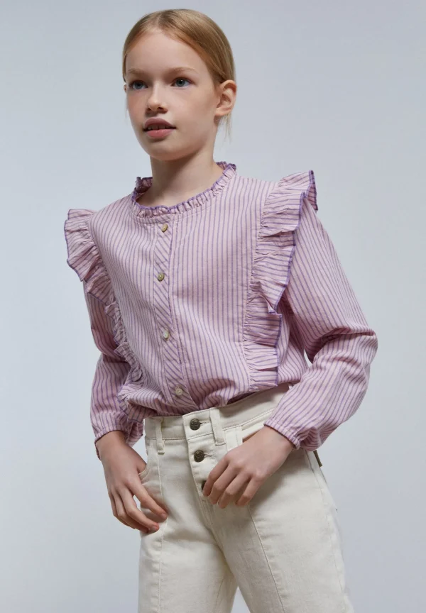 scalperscompany Blusa Rayas Volantes-Niños Camisas