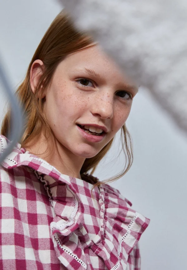 scalperscompany Blusa Vichy Volante-Niños Camisas