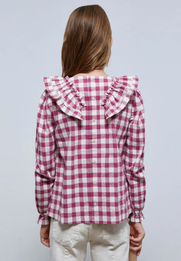 scalperscompany Blusa Vichy Volante-Niños Camisas