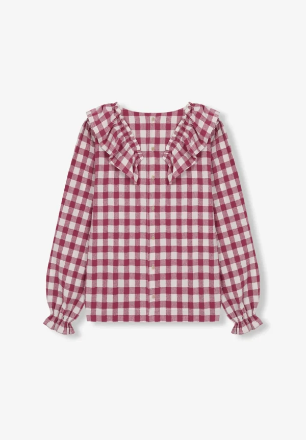 scalperscompany Blusa Vichy Volante-Niños Camisas