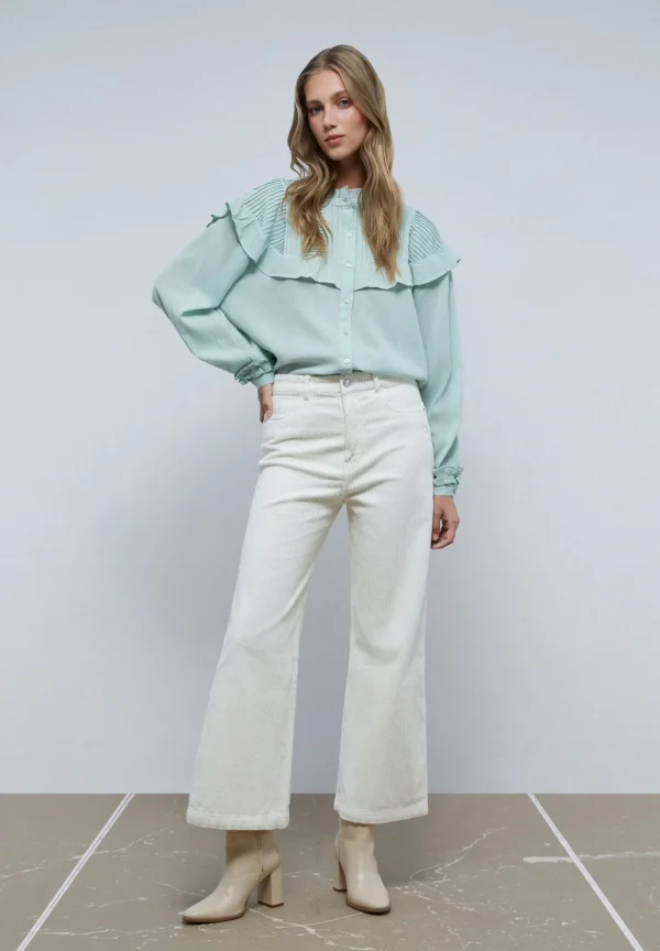 scalperscompany Blusa Volante Canesu-Mujer Camisas Y Blusas