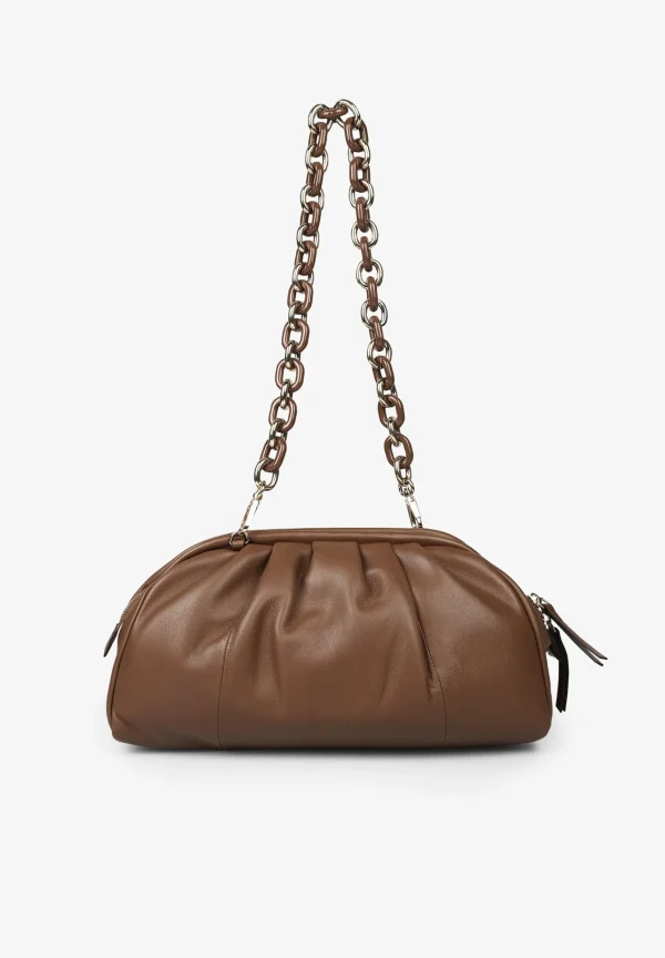 scalperscompany Bolso Clutch Piel Frunces-Mujer Coleccion