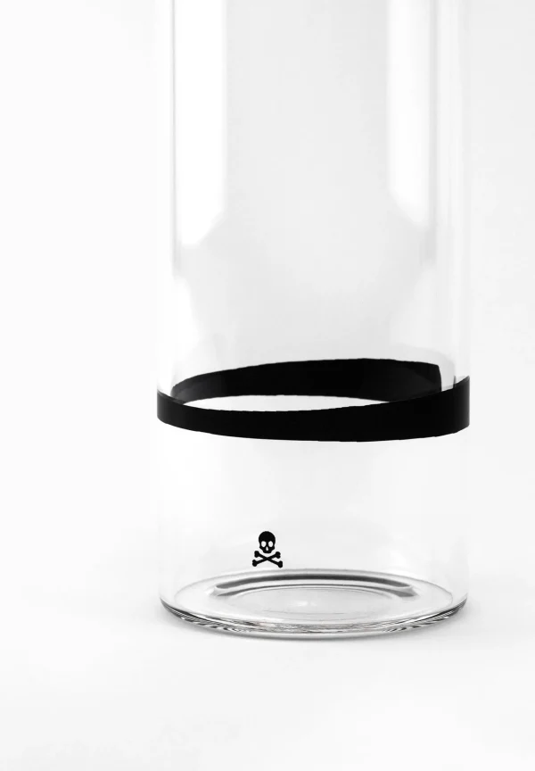 scalperscompany Botella Vidrio Calavera-Home Cristaleria