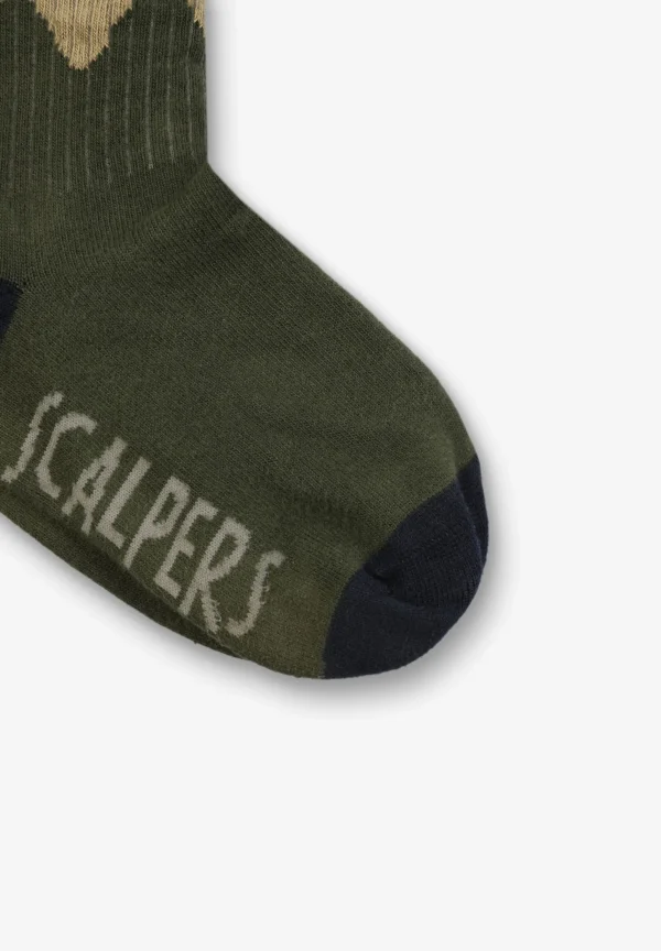 scalperscompany Calcetines Calavera Bicolor-Niños Calcetines