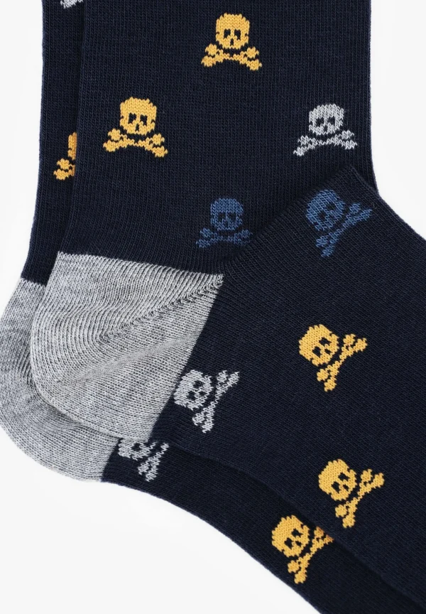 scalperscompany Calcetines Calaveras-Hombre Calcetines