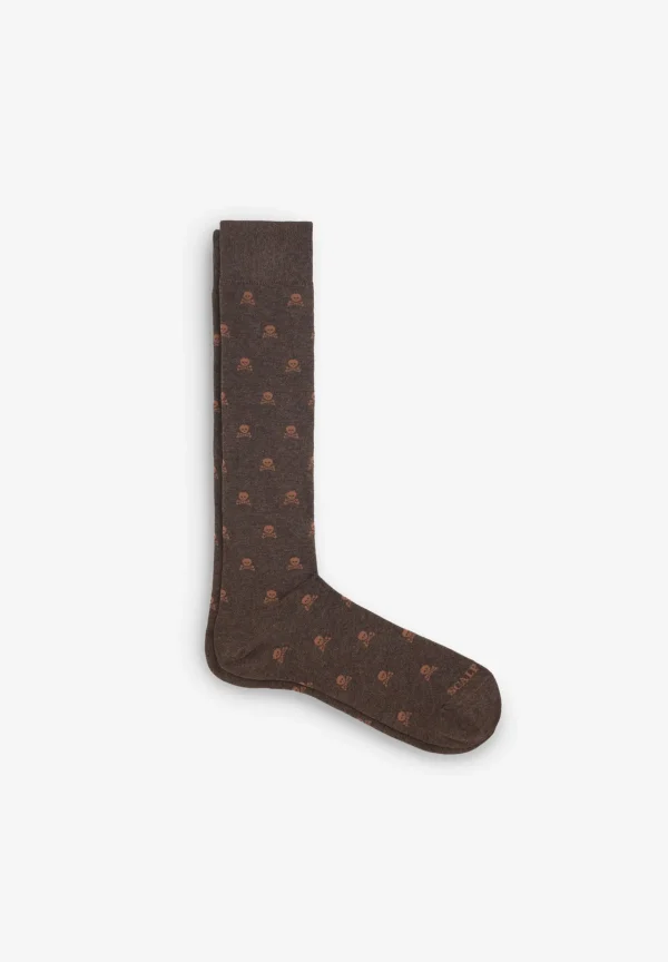 scalperscompany Calcetines Calaveras All Over-Hombre Calcetines