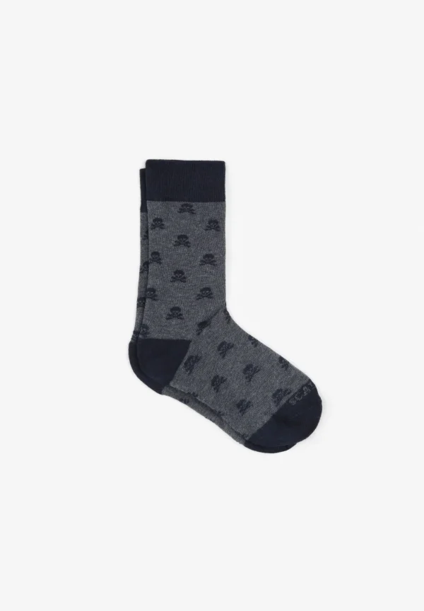 scalperscompany Calcetines Calaveras All Over-Niños Calcetines