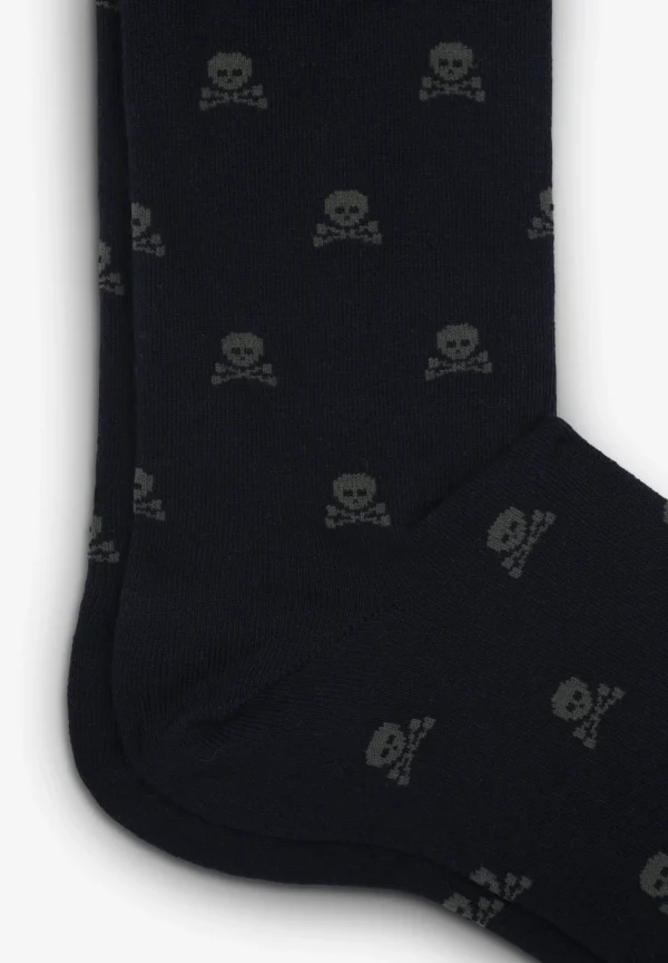 scalperscompany Calcetines Calaveras All Over-Hombre Calcetines