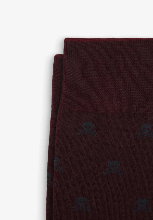 scalperscompany Calcetines Calaveras All Over-Hombre Calcetines