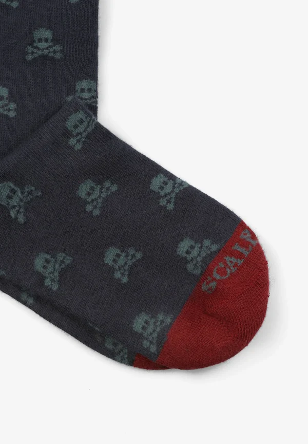 scalperscompany Calcetines Calaveras All Over-Niños Calcetines