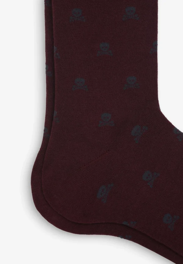 scalperscompany Calcetines Calaveras All Over-Hombre Calcetines
