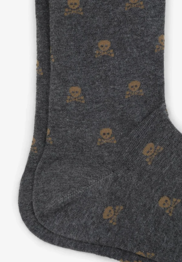 scalperscompany Calcetines Calaveras All Over-Hombre Calcetines