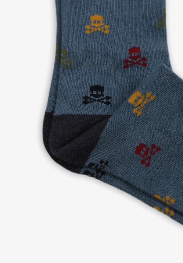 scalperscompany Calcetines Calaveras Multicolor All Over-Niños Calcetines