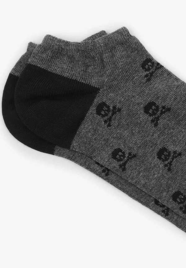 scalperscompany Calcetines Cortos Calaveras-Hombre Calcetines