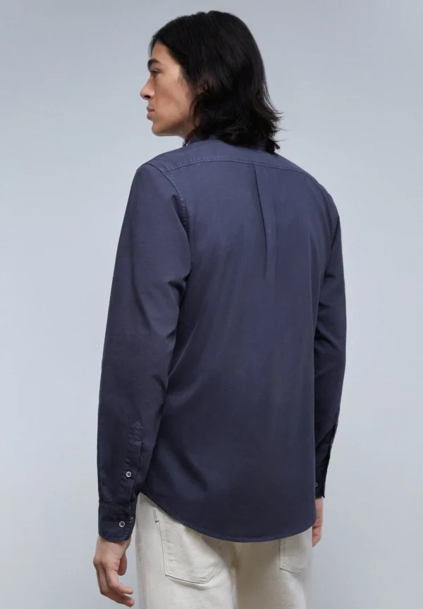 scalperscompany Camisa Bolsillo Cuello Botones-Hombre Camisas