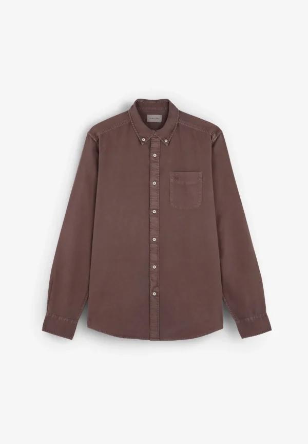 scalperscompany Camisa Bolsillo Cuello Botones-Hombre Camisas