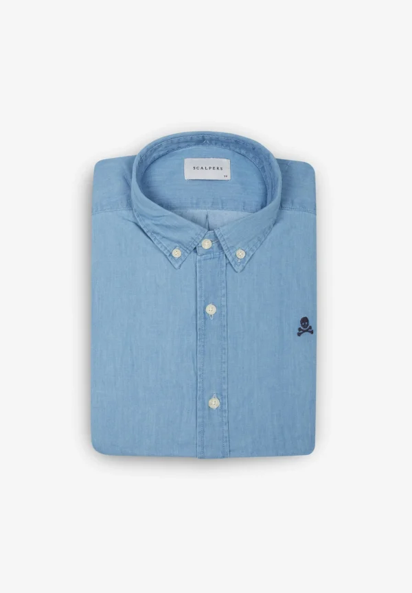 scalperscompany Camisa Botones-Hombre Camisas