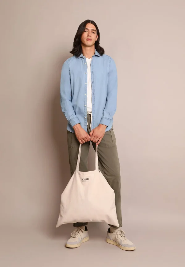 scalperscompany Camisa Clasica-Hombre Camisas
