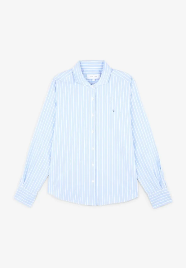 scalperscompany Camisa Clasica Bordado Pecho-Mujer Camisas Y Blusas