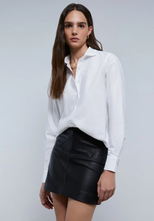 scalperscompany Camisa Clasica Bordado Pecho-Mujer Camisas Y Blusas