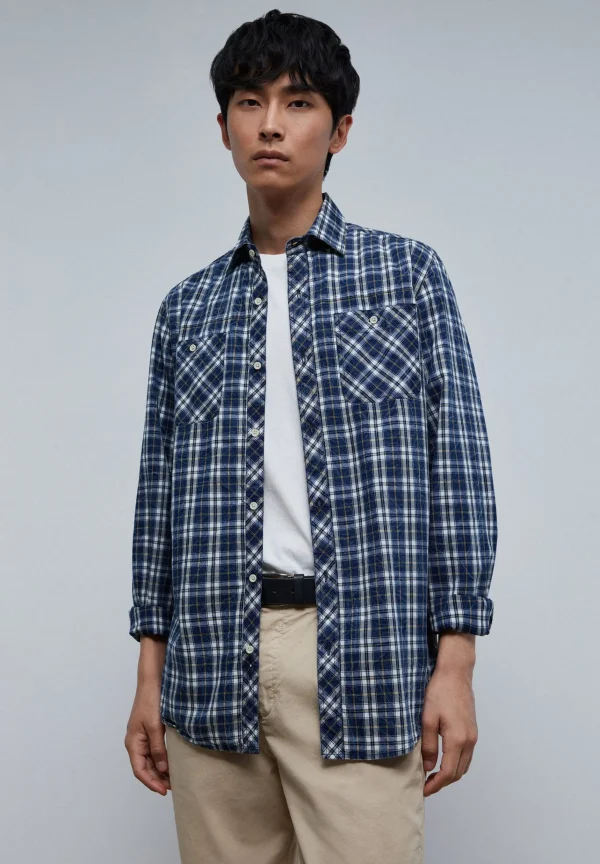 scalperscompany Camisa Cuadros Bolsillos-Hombre Camisas