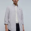 scalperscompany Camisa Cuadros Calavera Contraste-Hombre Camisas