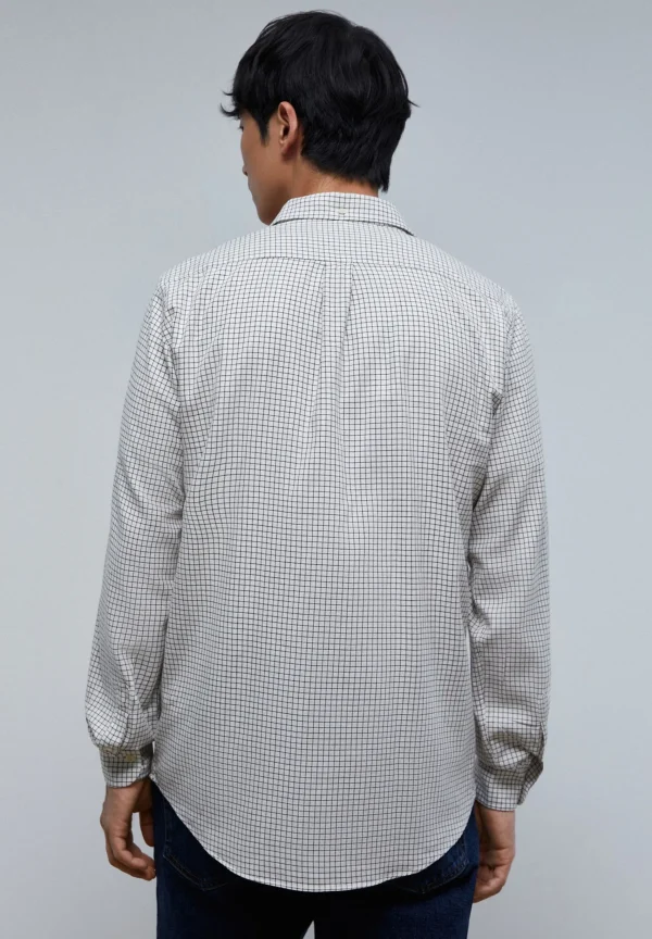 scalperscompany Camisa Cuadros Calavera Contraste-Hombre Camisas