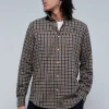 scalperscompany Camisa Cuadros Tacto Peach-Hombre Camisas