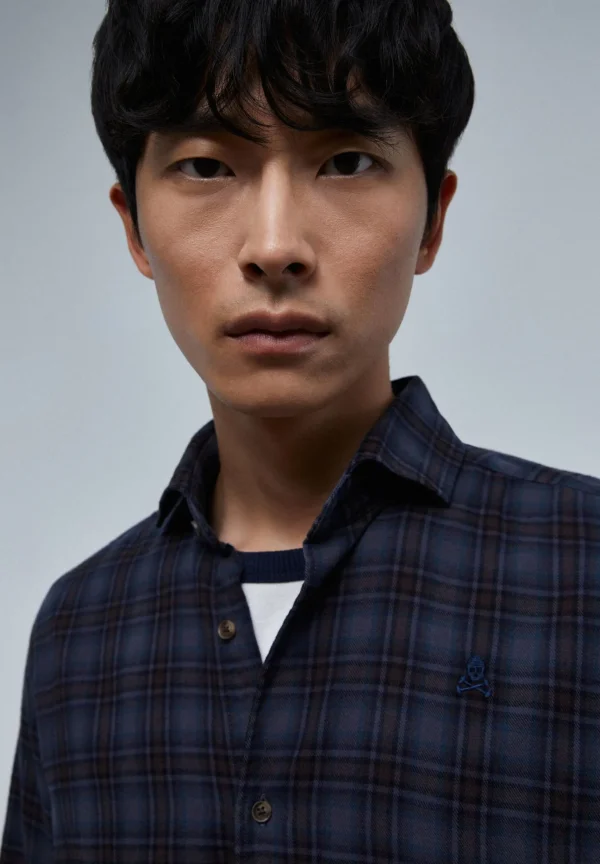 scalperscompany Camisa Cuadros Tartan-Hombre Camisas