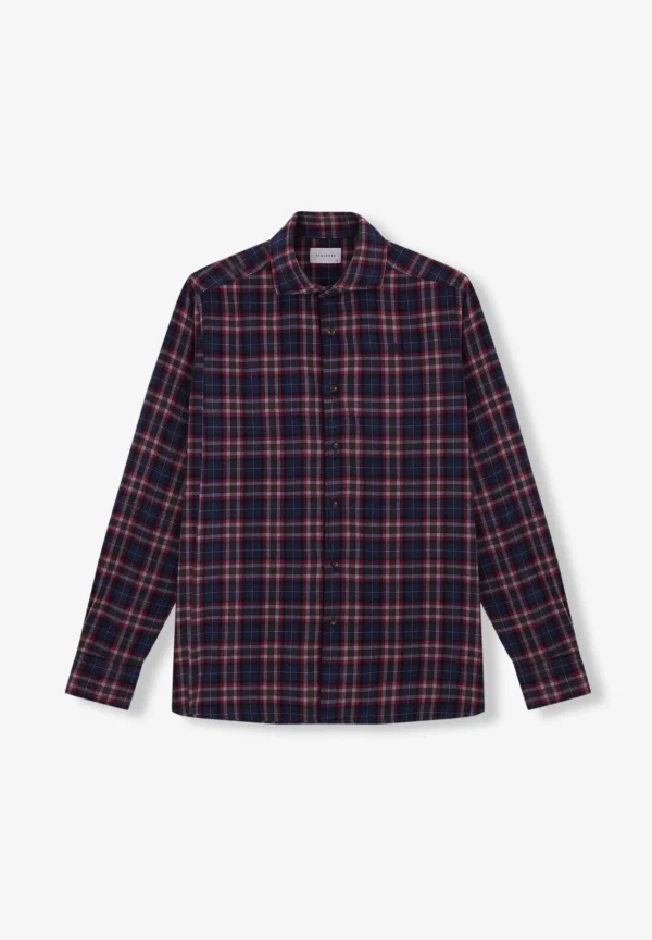 scalperscompany Camisa Cuadros Tartan Calavera-Hombre Camisas