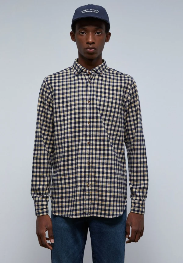 scalperscompany Camisa Cuadros Tartan Cuello Botones-Hombre Camisas