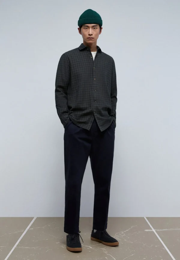 scalperscompany Camisa Cuadros Tartan Franela-Hombre Camisas