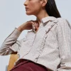 scalperscompany Camisa Cuadros Volante-Mujer Camisas Y Blusas