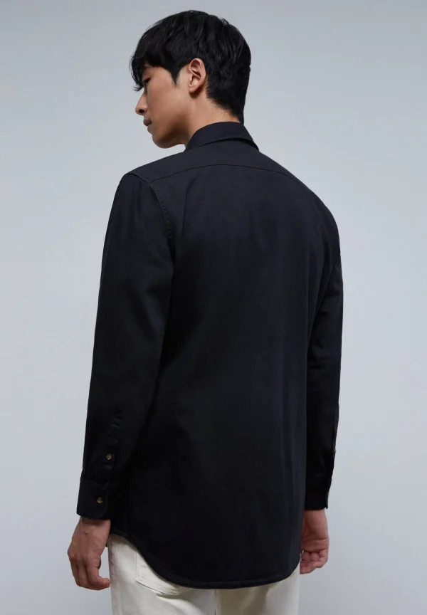 scalperscompany Camisa Denim Bolsillos-Hombre Camisas