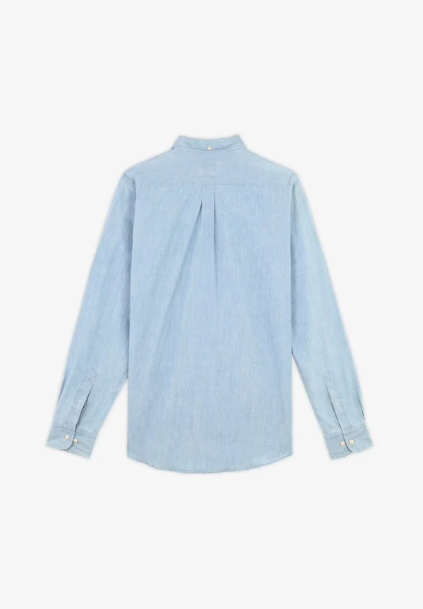 scalperscompany Camisa Denim Botones-Hombre Camisas