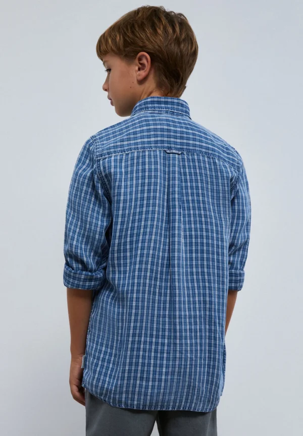 scalperscompany Camisa Denim Cuadros-Niños Camisas