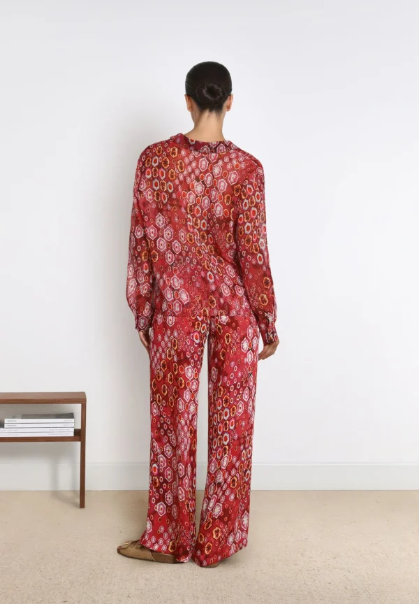 scalperscompany Camisa Fluida Etnica-Mujer Total Look