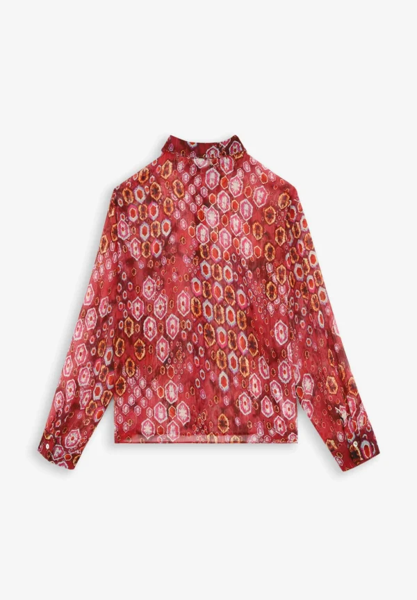 scalperscompany Camisa Fluida Etnica-Mujer Total Look