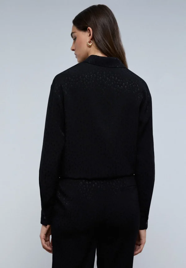 scalperscompany Camisa Jacquard Calaveras Estrellas-Mujer Camisas Y Blusas