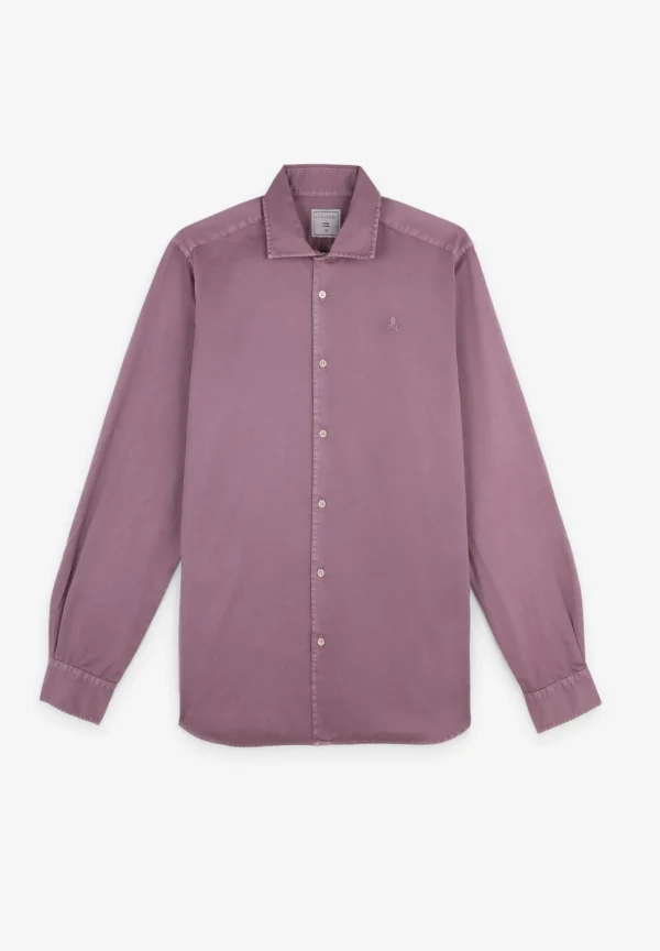 scalperscompany Camisa Lavada Calavera-Hombre Camisas