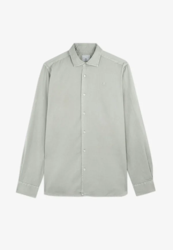 scalperscompany Camisa Lavada Calavera-Hombre Camisas
