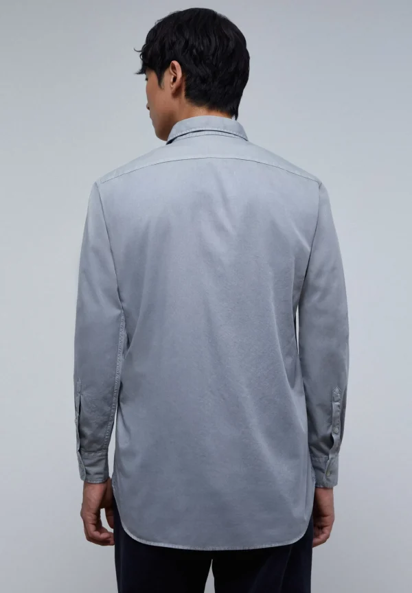 scalperscompany Camisa Lavada Calavera-Hombre Camisas