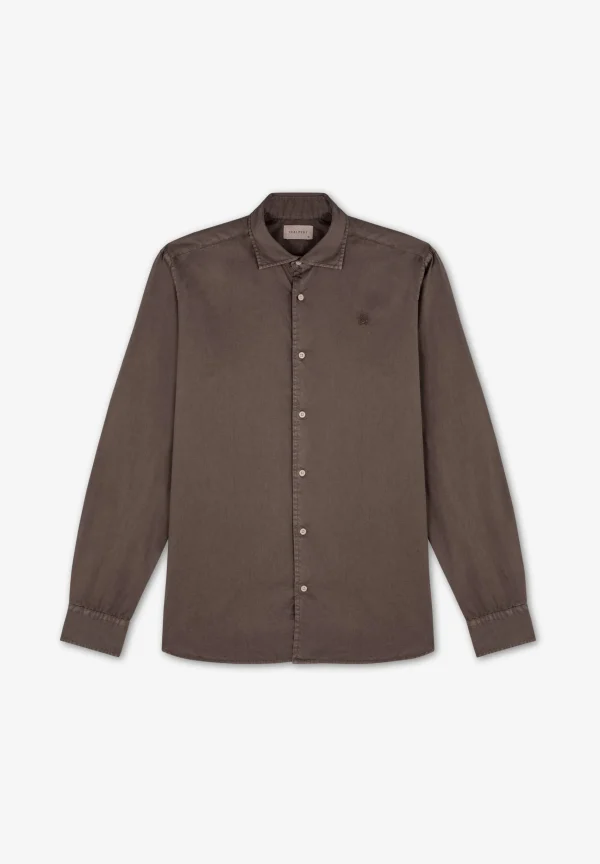 scalperscompany Camisa Lavada Calavera-Hombre Camisas
