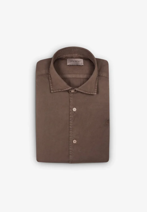 scalperscompany Camisa Lavada Calavera-Hombre Camisas