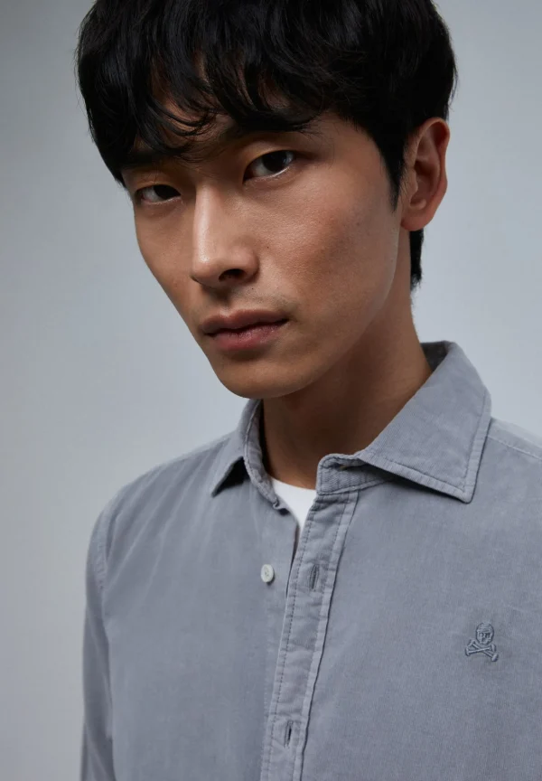 scalperscompany Camisa Micropana Calavera-Hombre Camisas