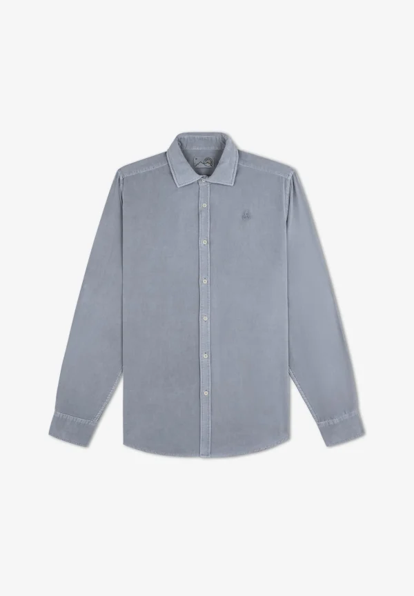 scalperscompany Camisa Micropana Calavera-Hombre Camisas